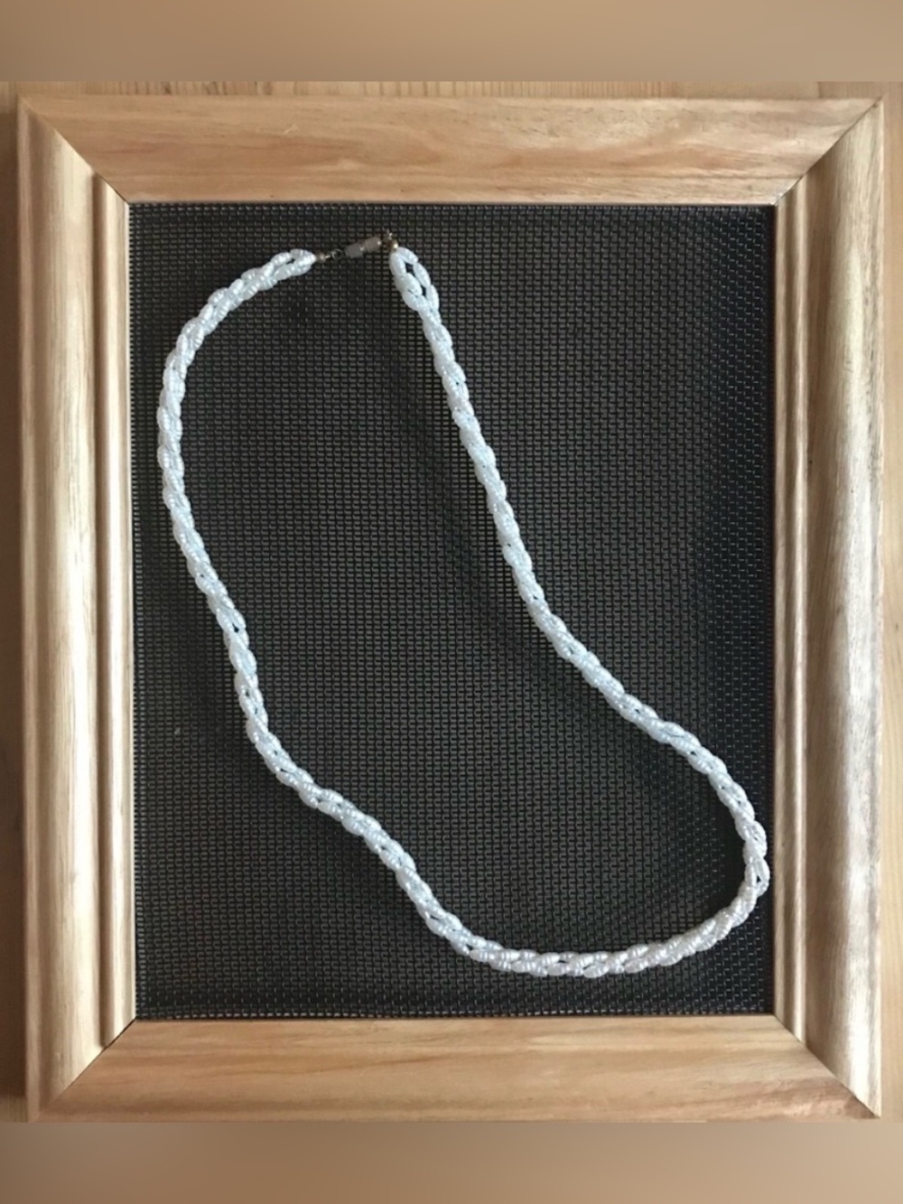 Simulated rice pearl 25” multi strand necklace